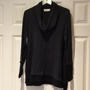 Laurie b cowl neck sweater, top.
